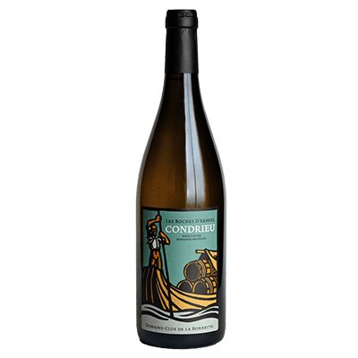 Bouteille de vin Condrieu biologique Roches d'arbuelle